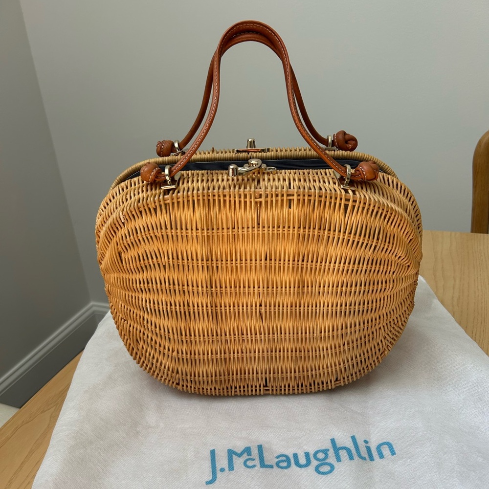 J. McLaughlin Wicker Purse